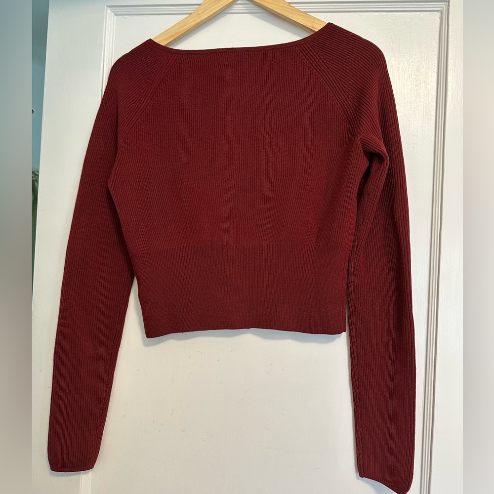 Meadow merino cardigan sz small Chianti red - Picture 5 of 9